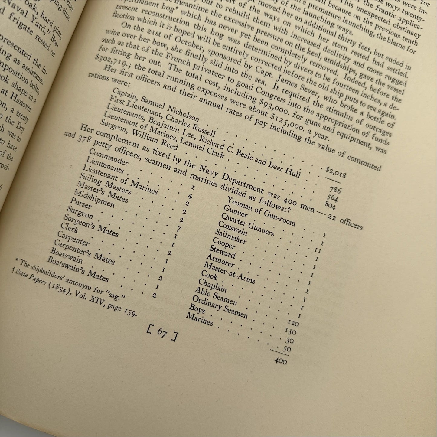 "The Frigate Constitution And Other Historic Ships" — No. 23 of 97 copies —  With wood from USS Constitution