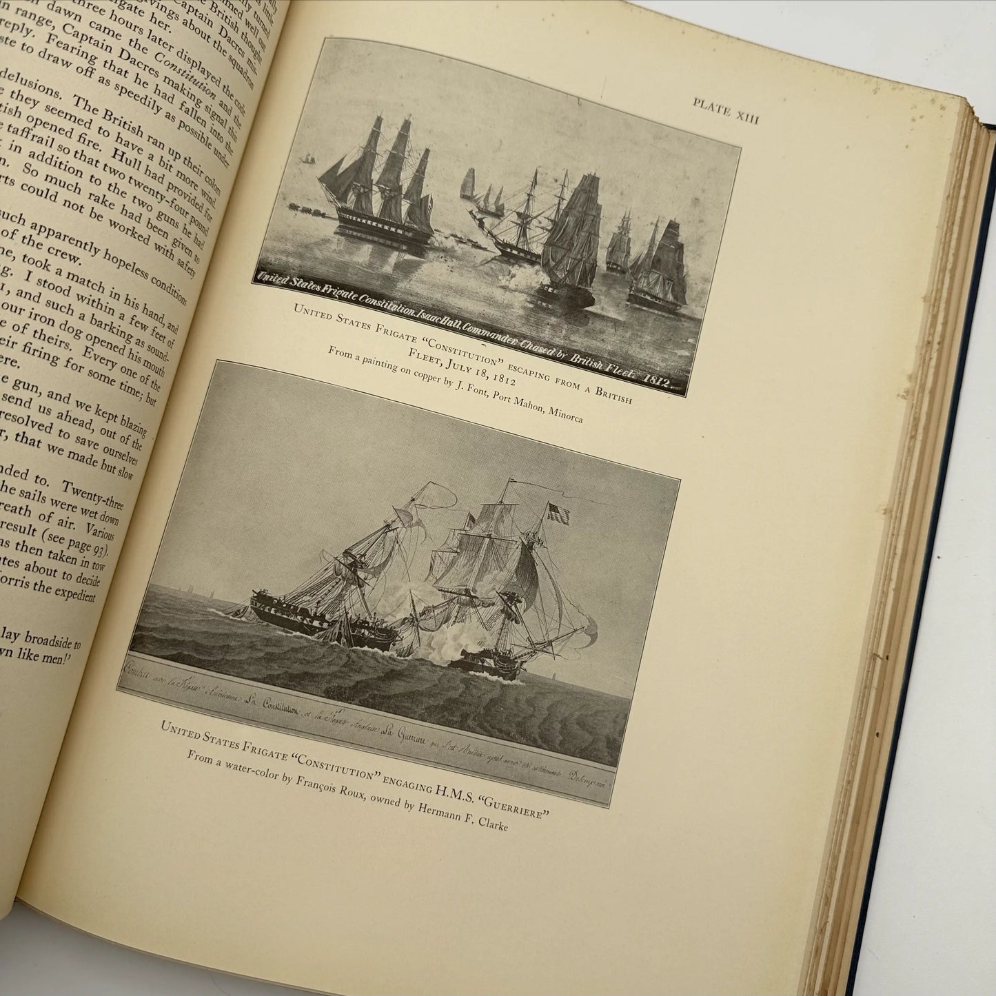 "The Frigate Constitution And Other Historic Ships" — No. 23 of 97 copies —  With wood from USS Constitution