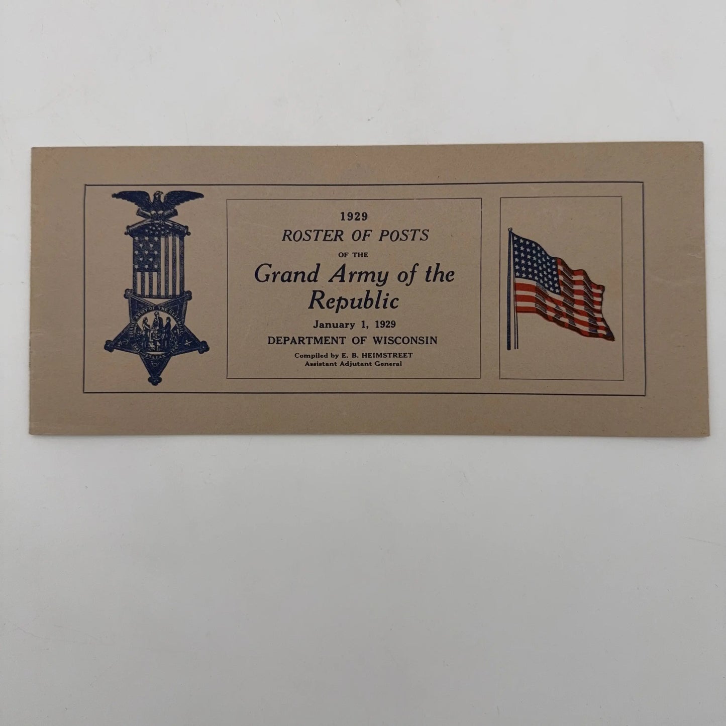 Civil War G.A.R. Reunion, Encampment, and Dinner Publications, along with some rosters