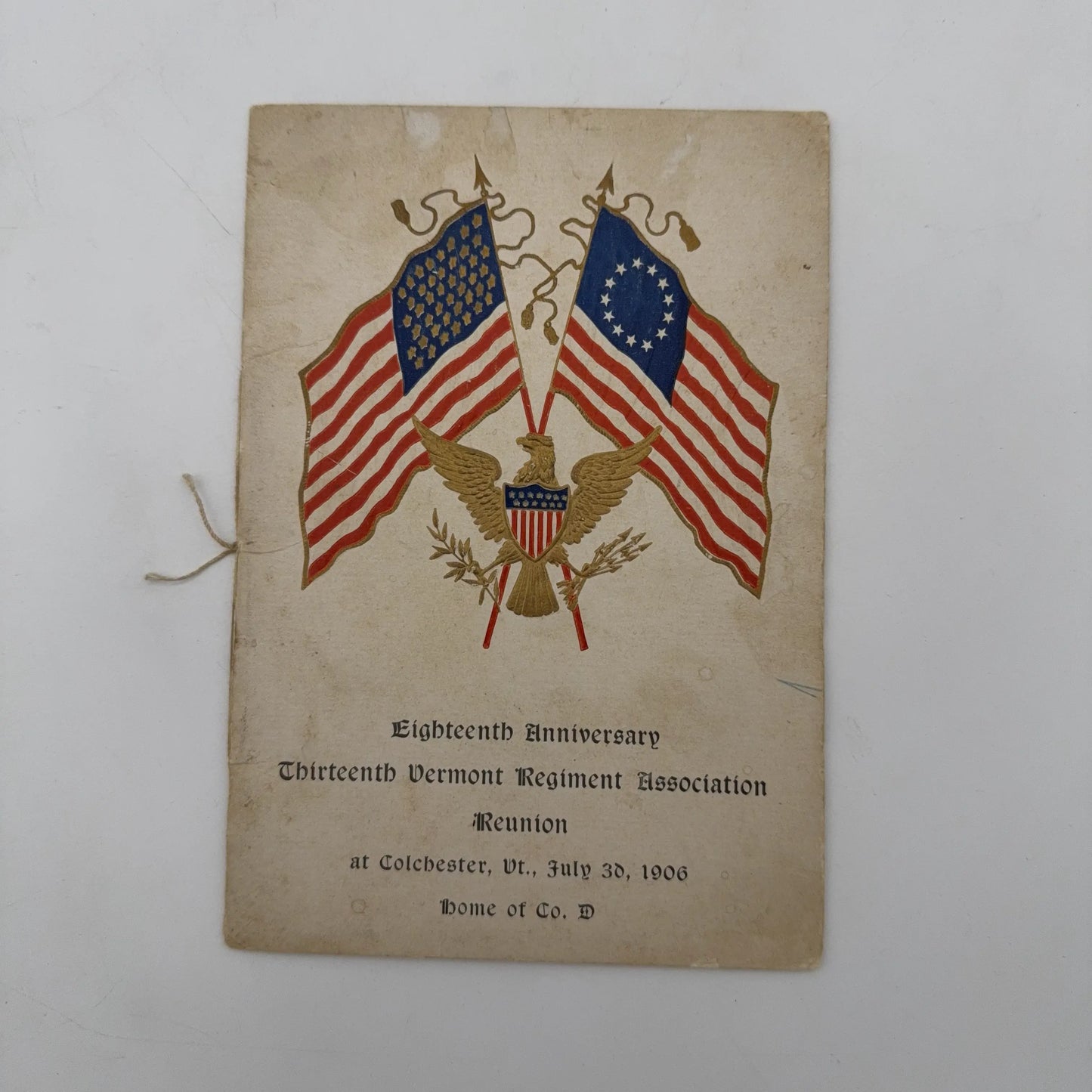 Civil War G.A.R. Reunion, Encampment, and Dinner Publications, along with some rosters