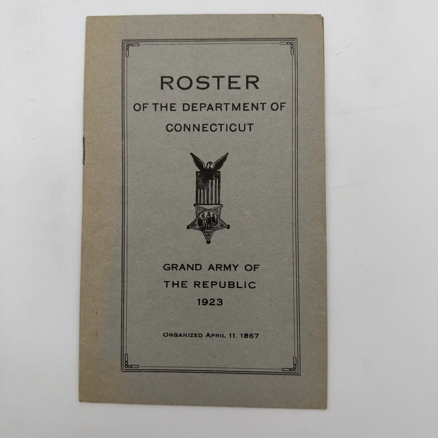 Civil War G.A.R. Reunion, Encampment, and Dinner Publications, along with some rosters