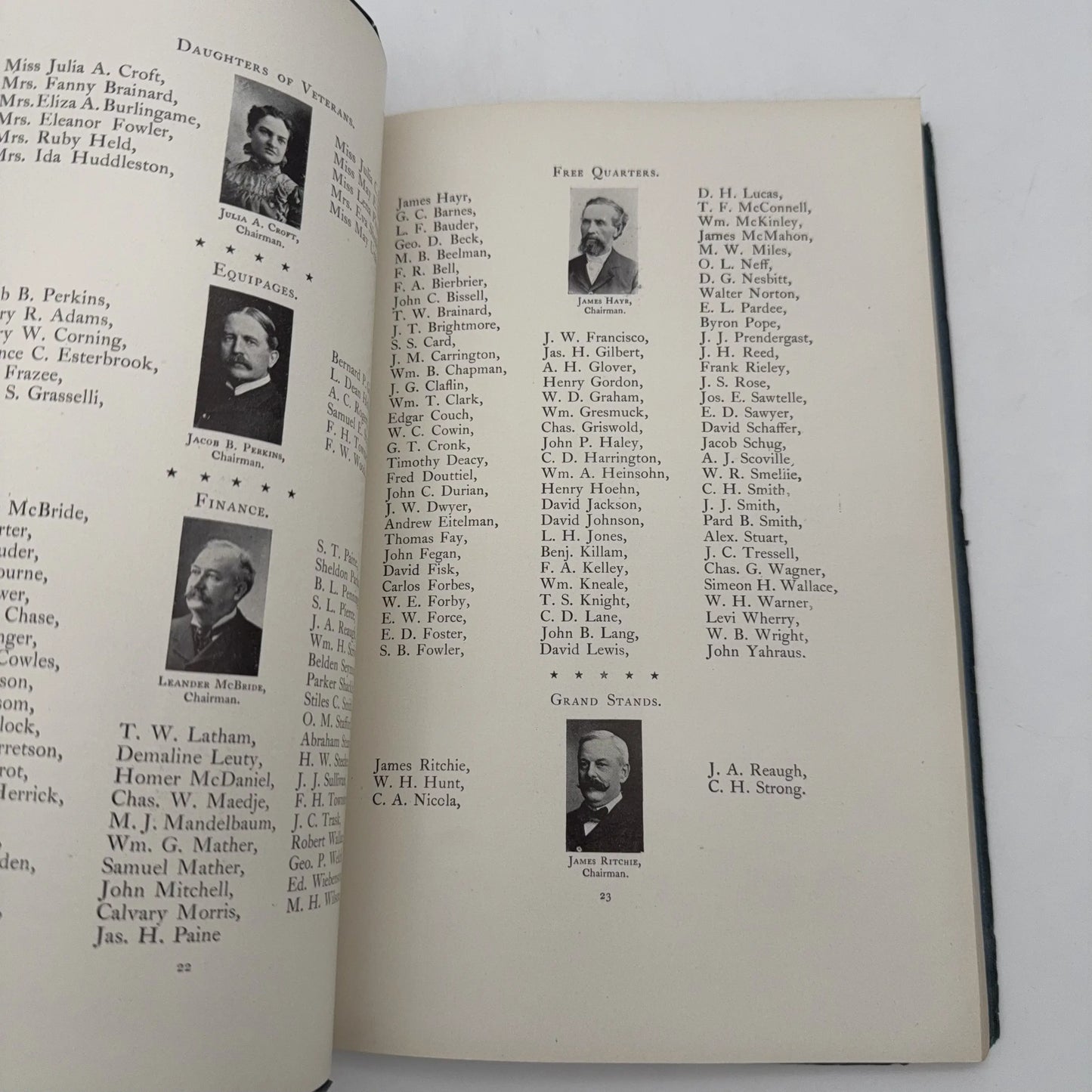 Civil War G.A.R. Reunion, Encampment, and Dinner Publications, along with some rosters