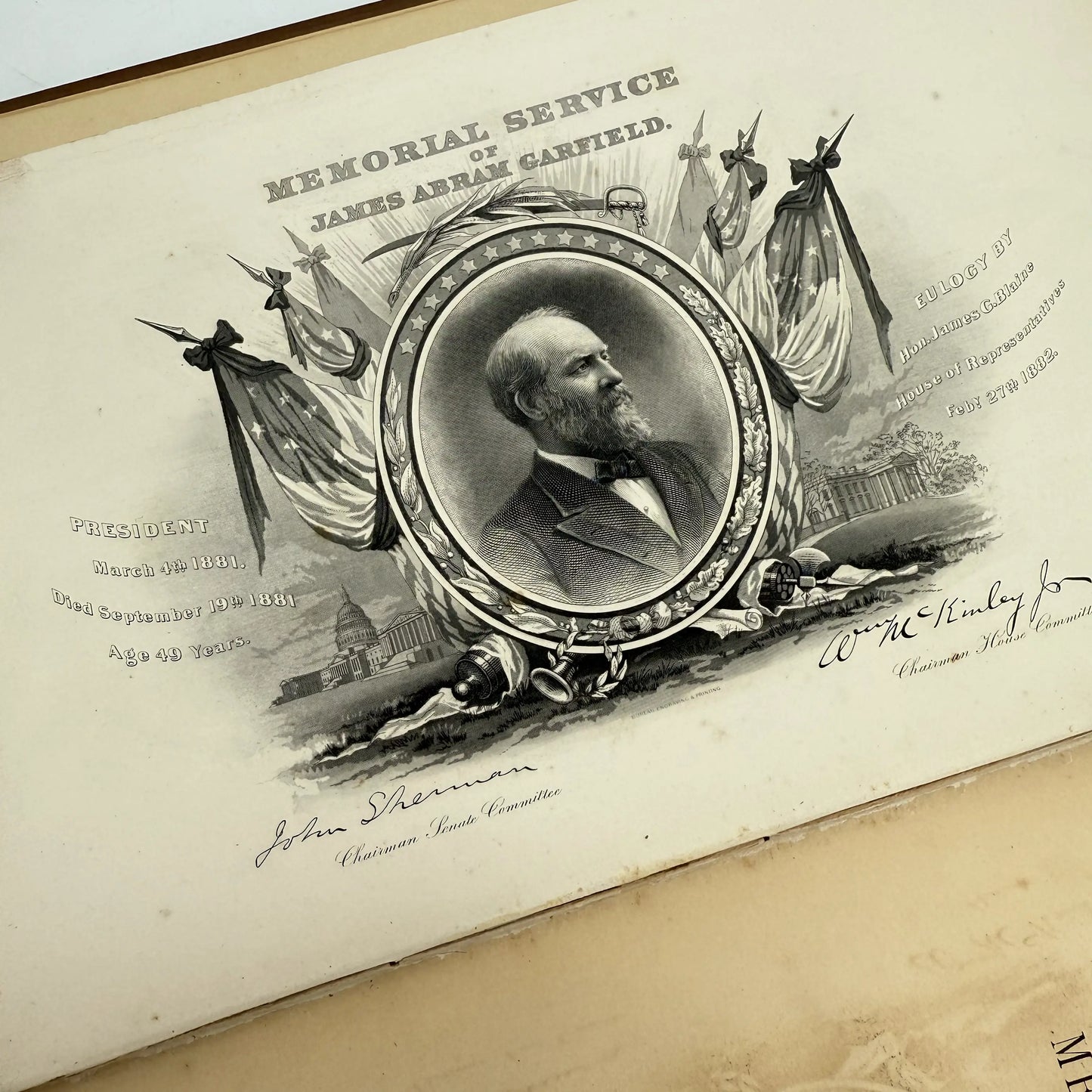 Memorial Address Life and Character of James A. Garfield by James G. Blaine — 1882