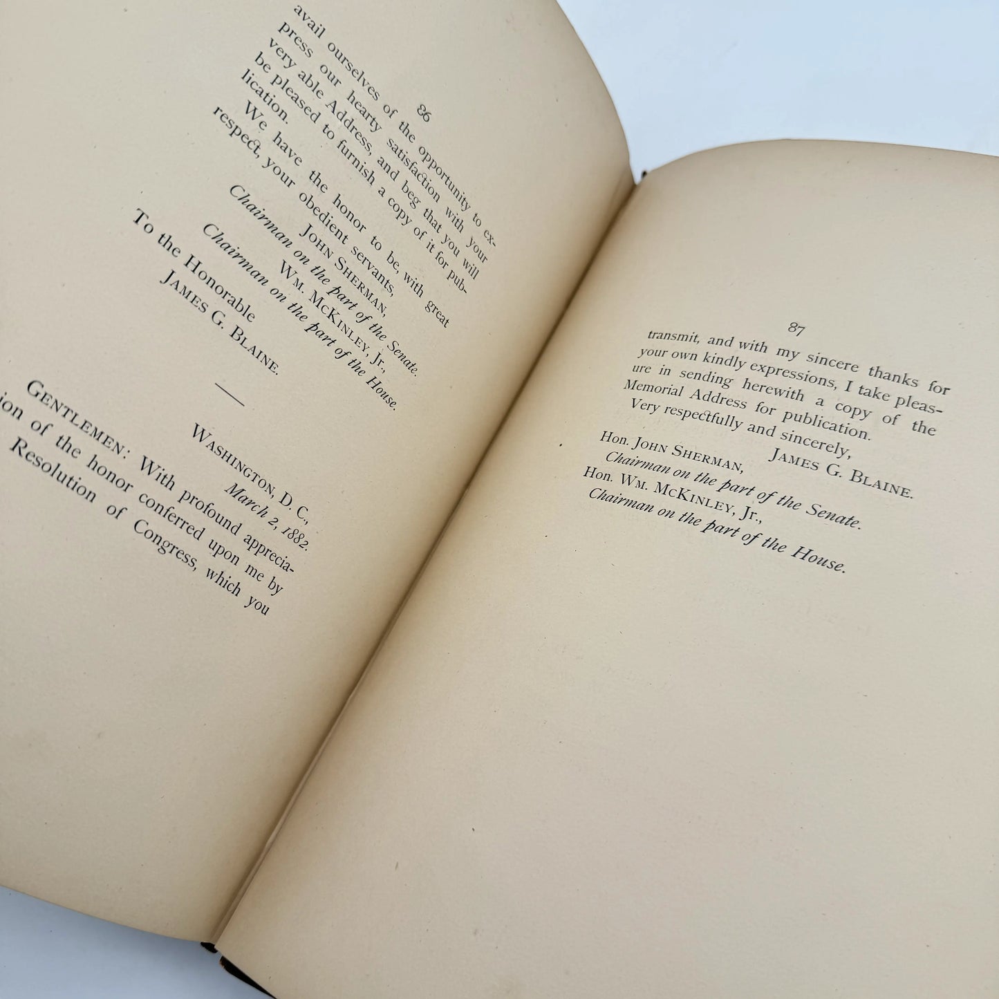 Memorial Address Life and Character of James A. Garfield by James G. Blaine — 1882