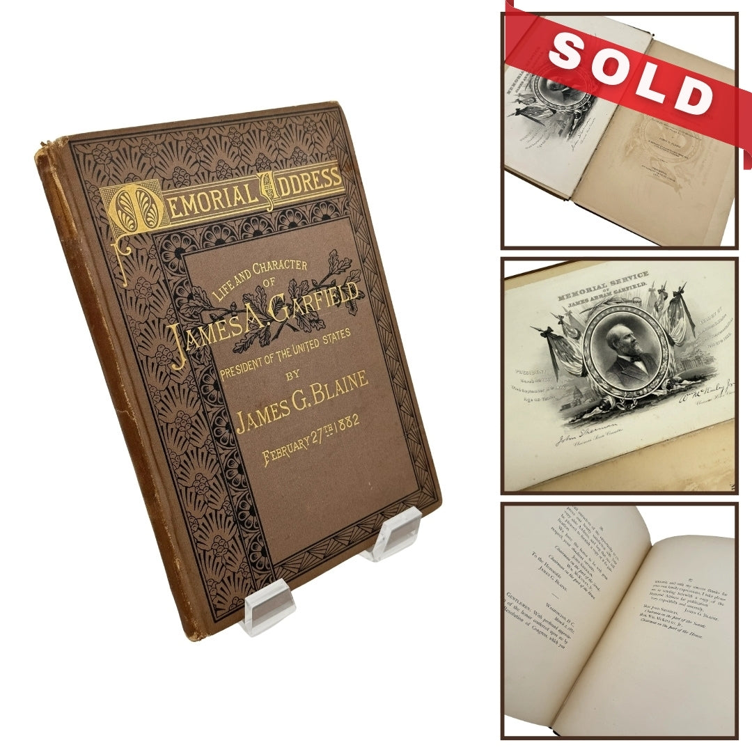 Memorial Address Life and Character of James A. Garfield by James G. Blaine — 1882