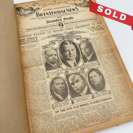 George Washington Bicentennial News by the Alexandria Gazette — Vols. 1 and 2 — 1930/1931