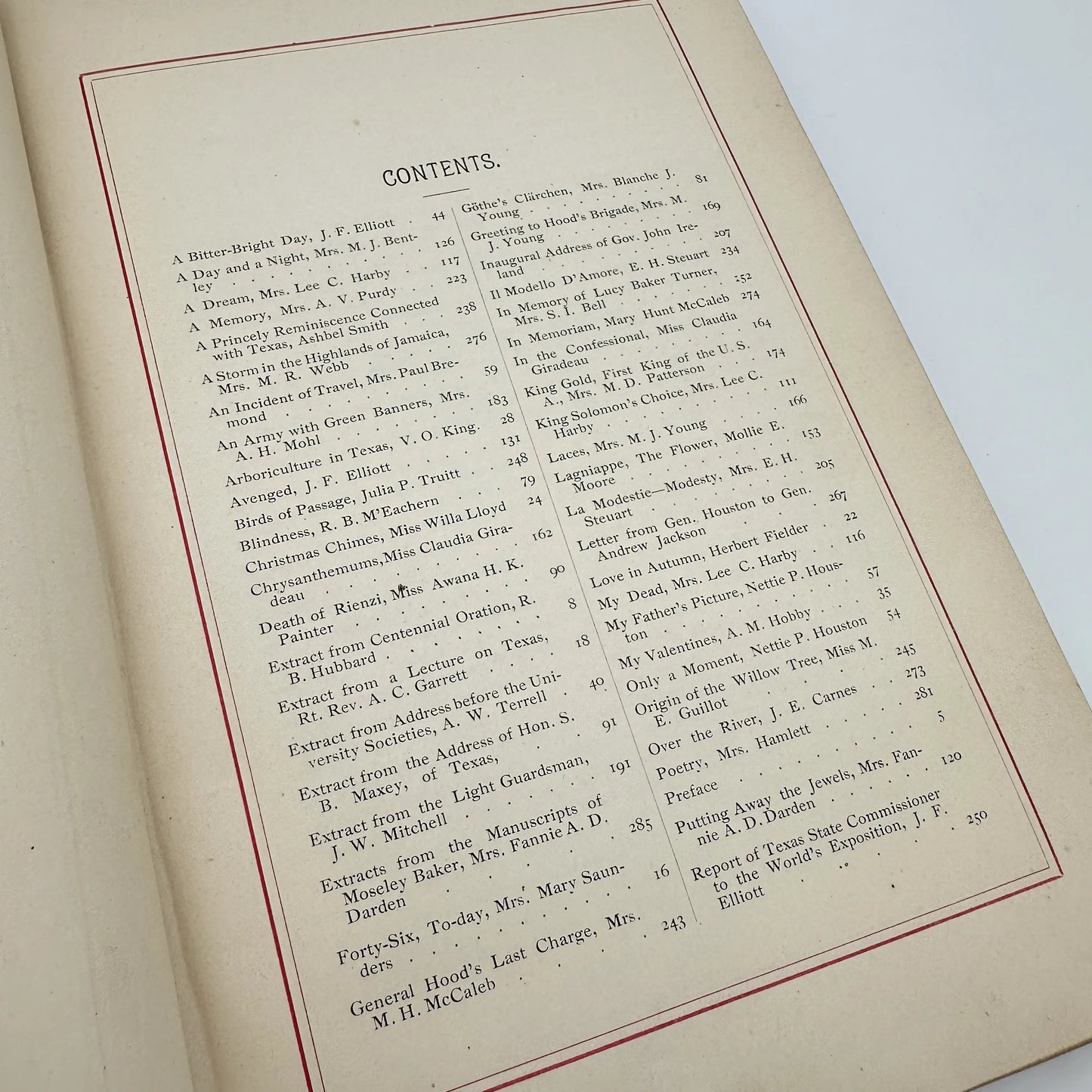 1885 "Gems from a Texas Quarry" — 300 pp. — Includes six large foldouts —for the World's Industrial Exposition