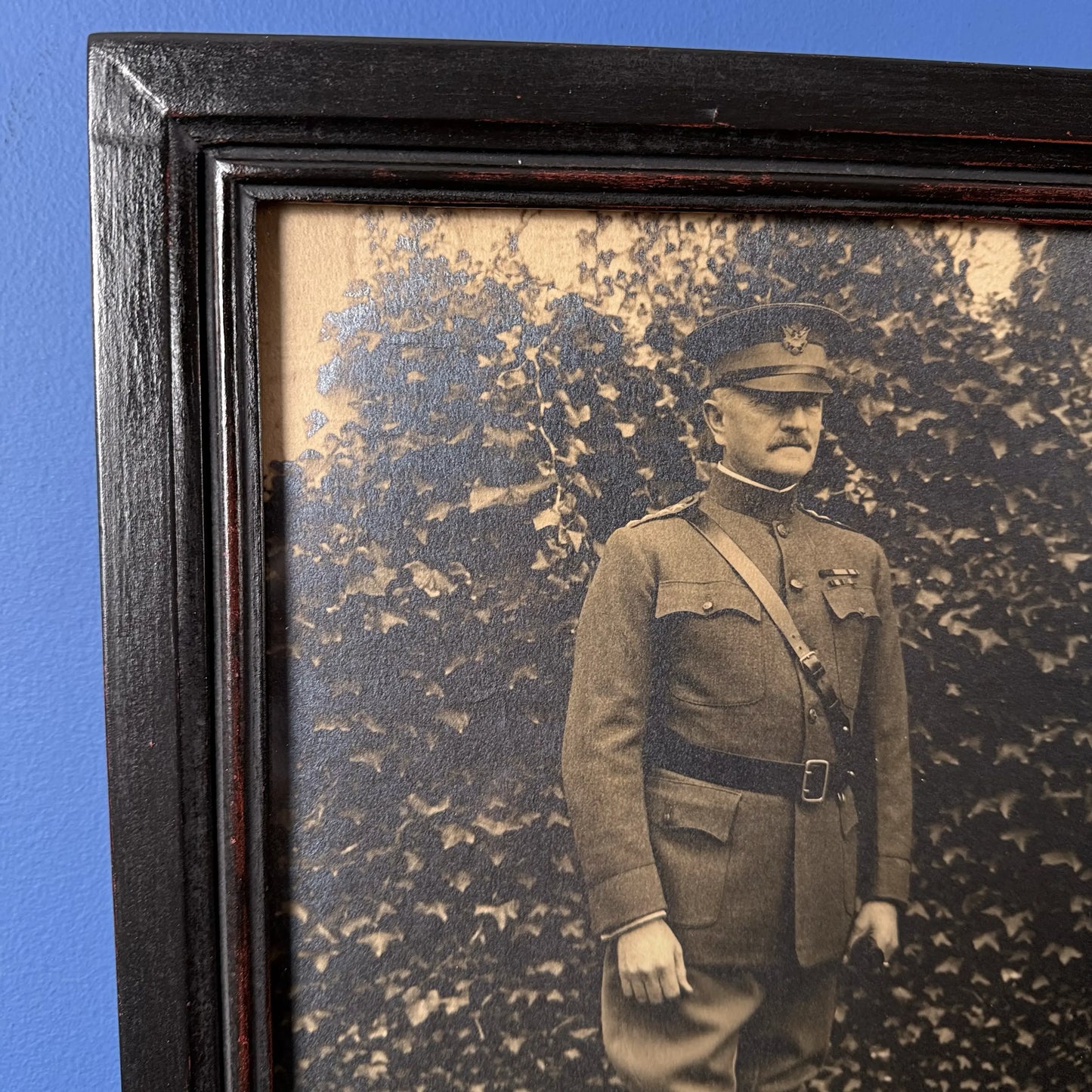 Gen. John "Blackjack" Pershing in full dress uniform — Signed, inscribed photo — Framed