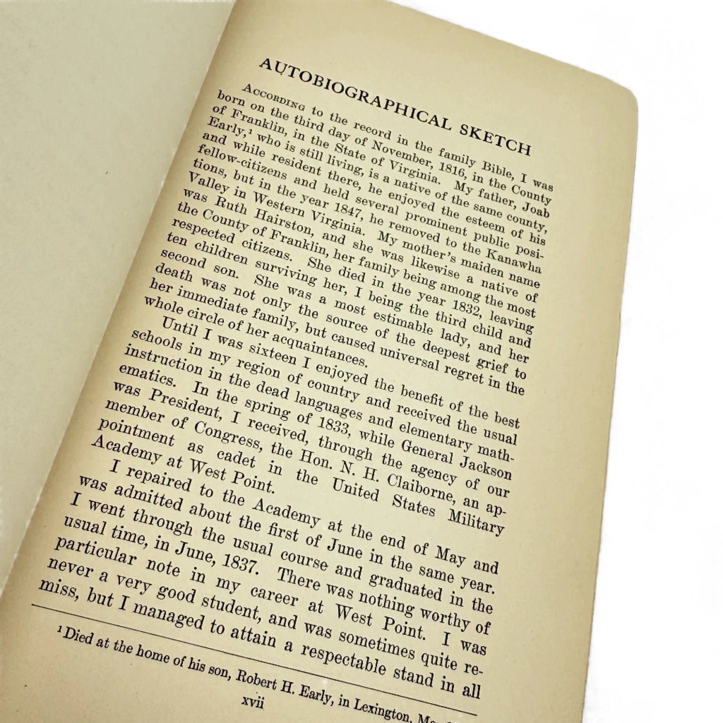 1912 "General Jubal Anderson Early: Autobiographical Sketch and Narrative of the War Between the States"