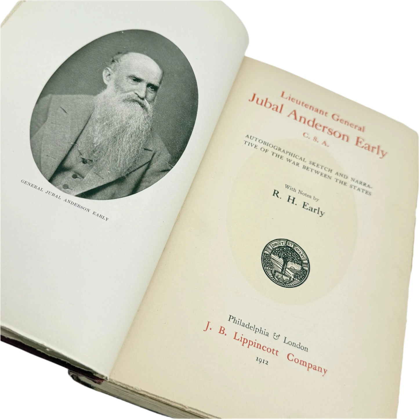 1912 "General Jubal Anderson Early: Autobiographical Sketch and Narrative of the War Between the States"