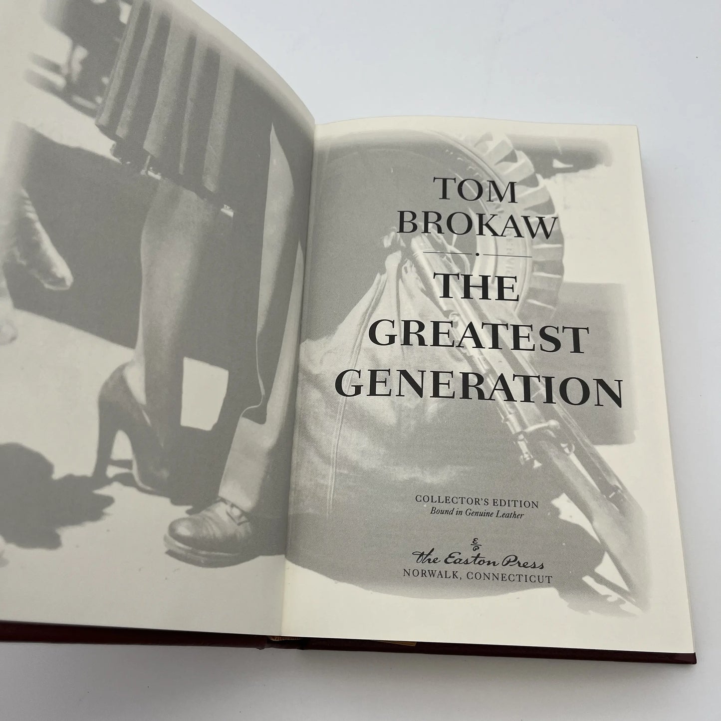 "The Greatest Generation" Signed by Tom Brokaw - Leather-bound, gilt-edged Easton Press edition 4