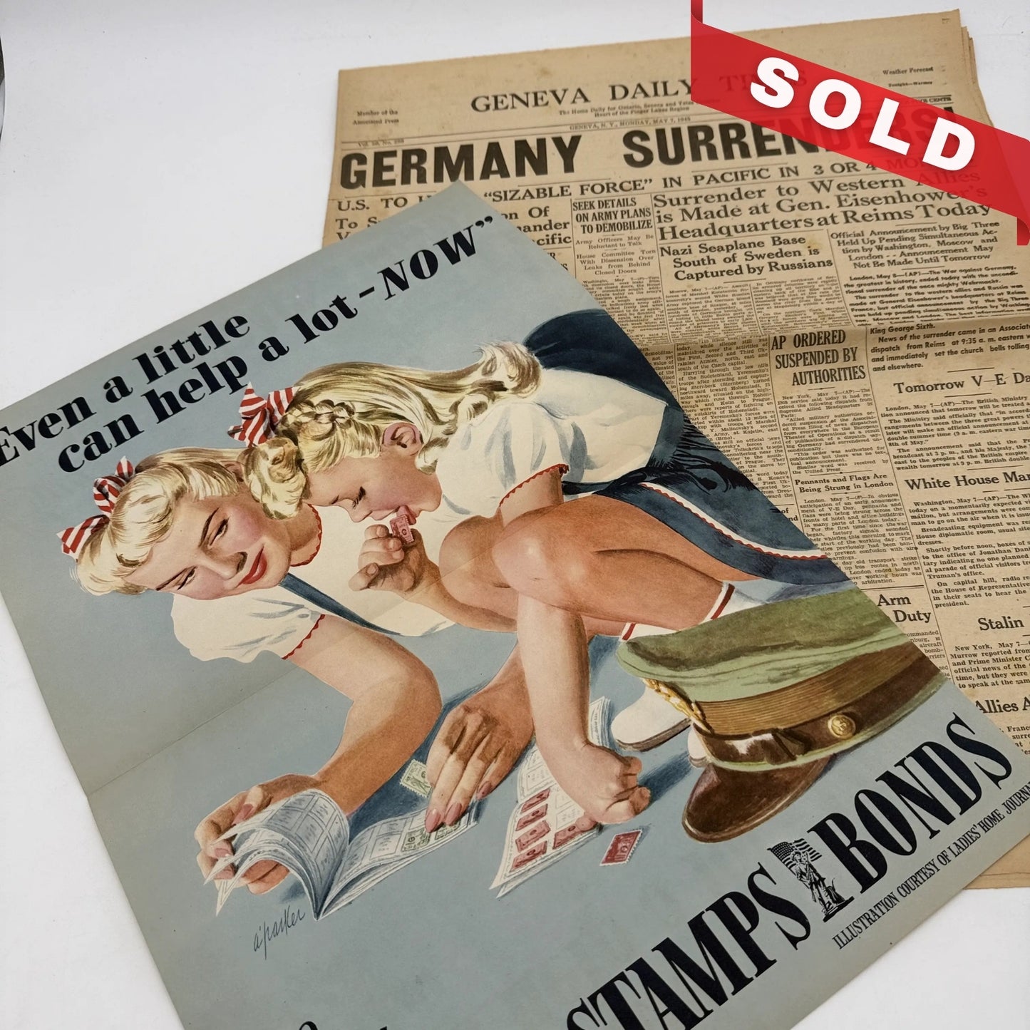 Geneva Daily Times — Germany Surrenders! — May 7, 1945