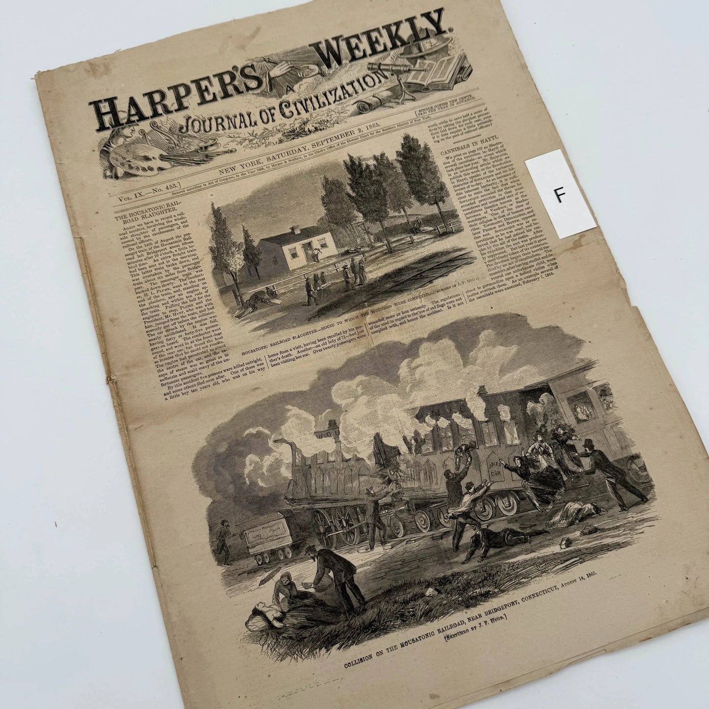 "Gleason's Pictorial Drawing-Room Companion" and "Harper's Weekly, A Journal of Civilization" — 1853 - 1867