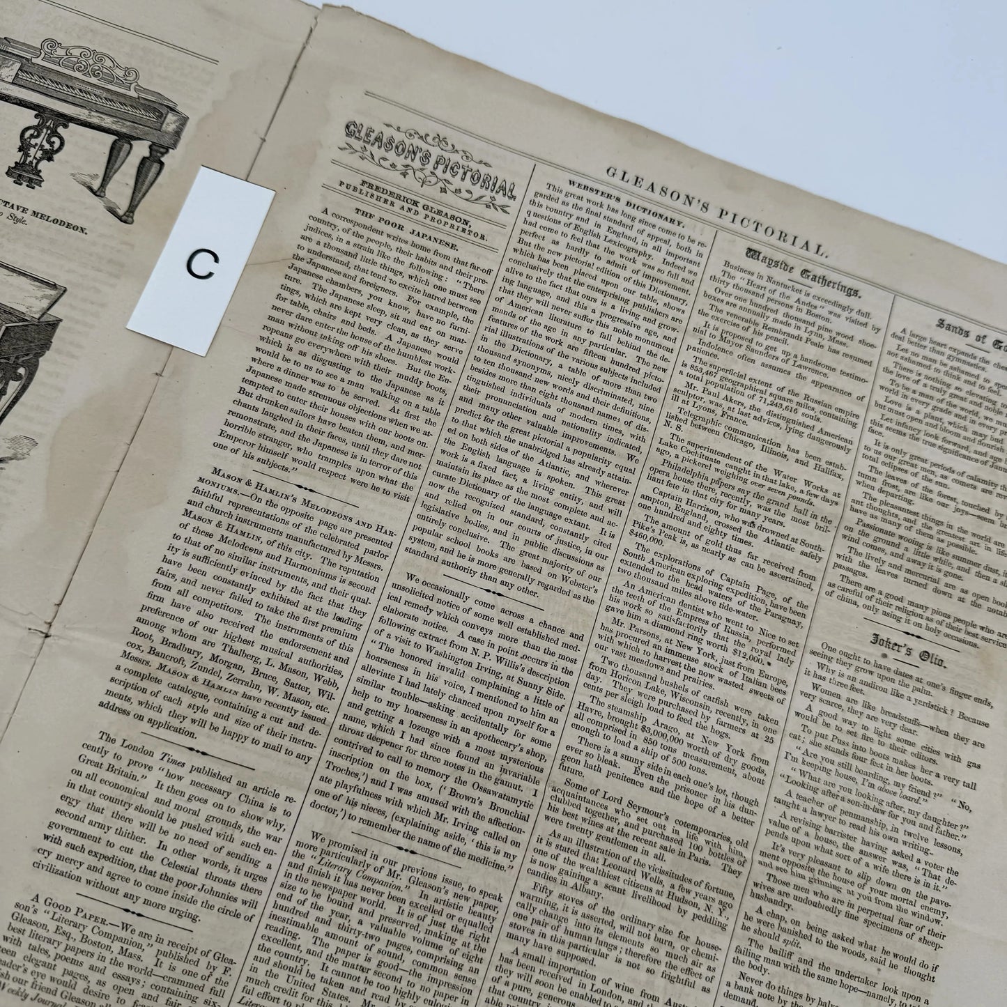 "Gleason's Pictorial Drawing-Room Companion" and "Harper's Weekly, A Journal of Civilization" — 1853 - 1867