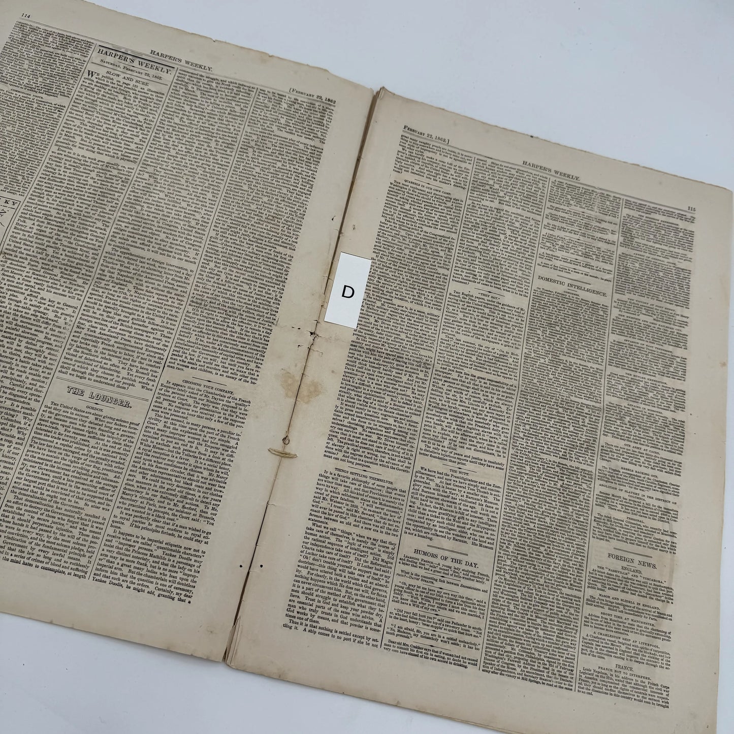 "Gleason's Pictorial Drawing-Room Companion" and "Harper's Weekly, A Journal of Civilization" — 1853 - 1867