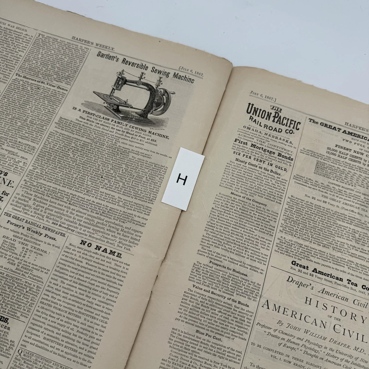 "Gleason's Pictorial Drawing-Room Companion" and "Harper's Weekly, A Journal of Civilization" — 1853 - 1867