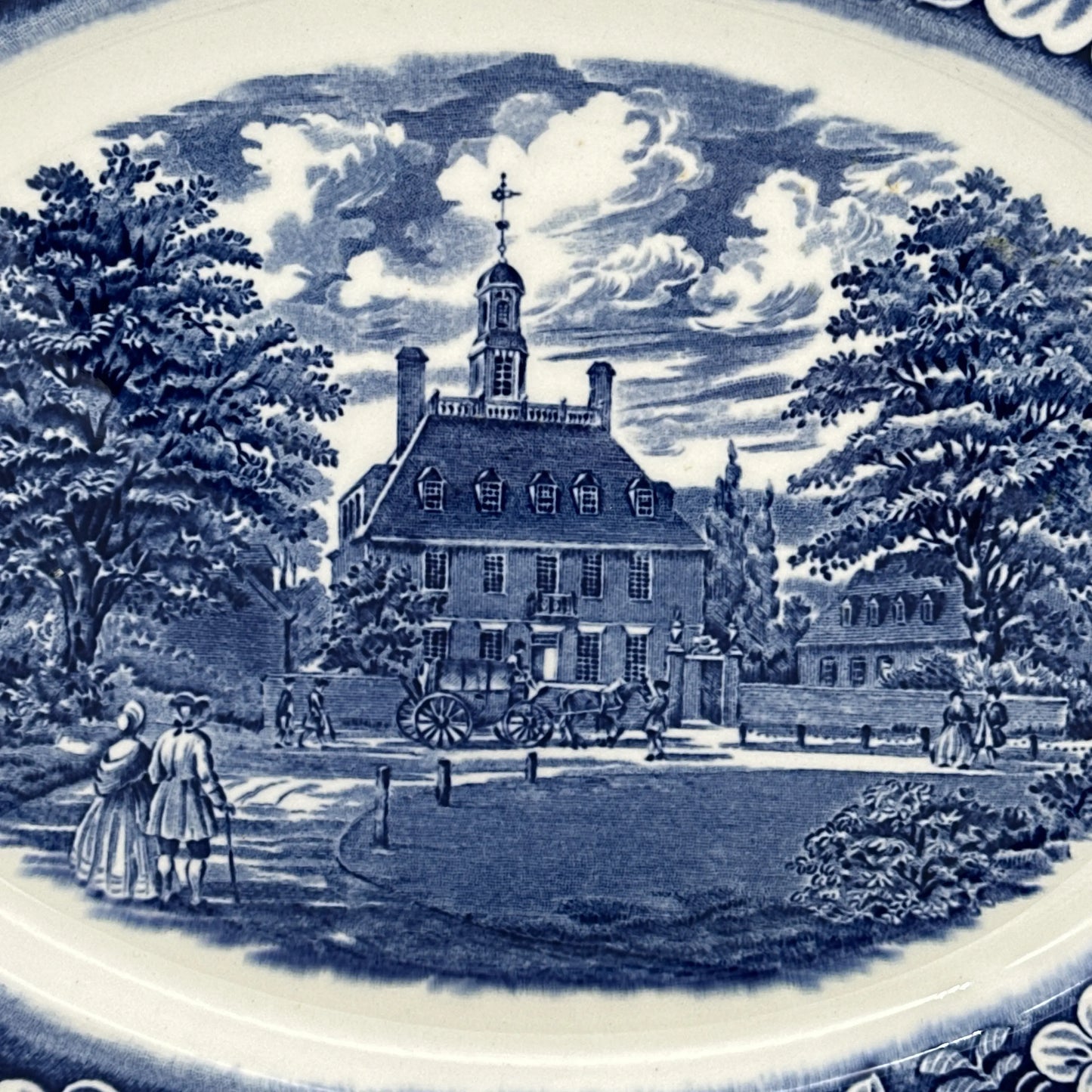 Governor's House - Williamsburg - Liberty Blue China small platter