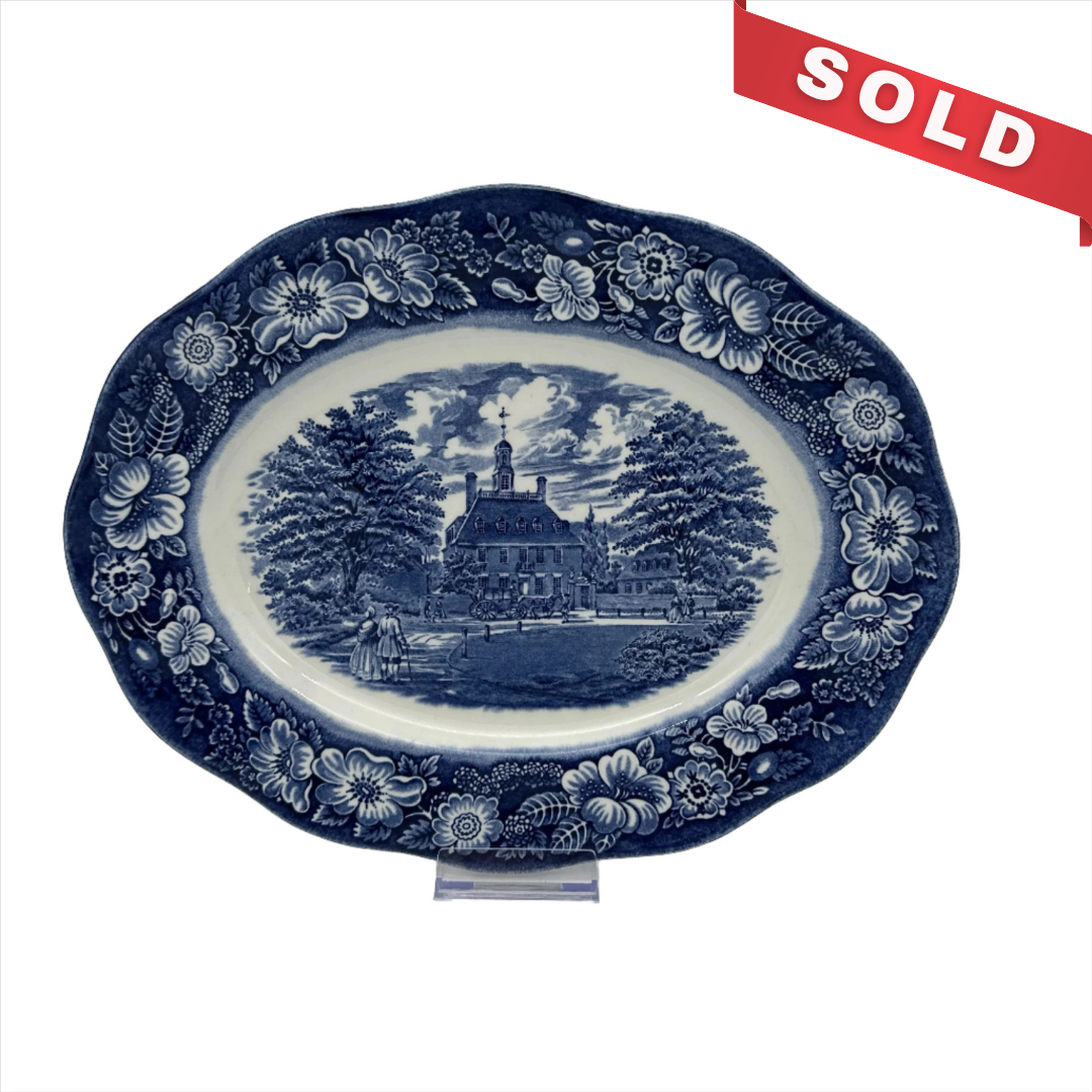 Governor's House - Williamsburg - Liberty Blue China small platter