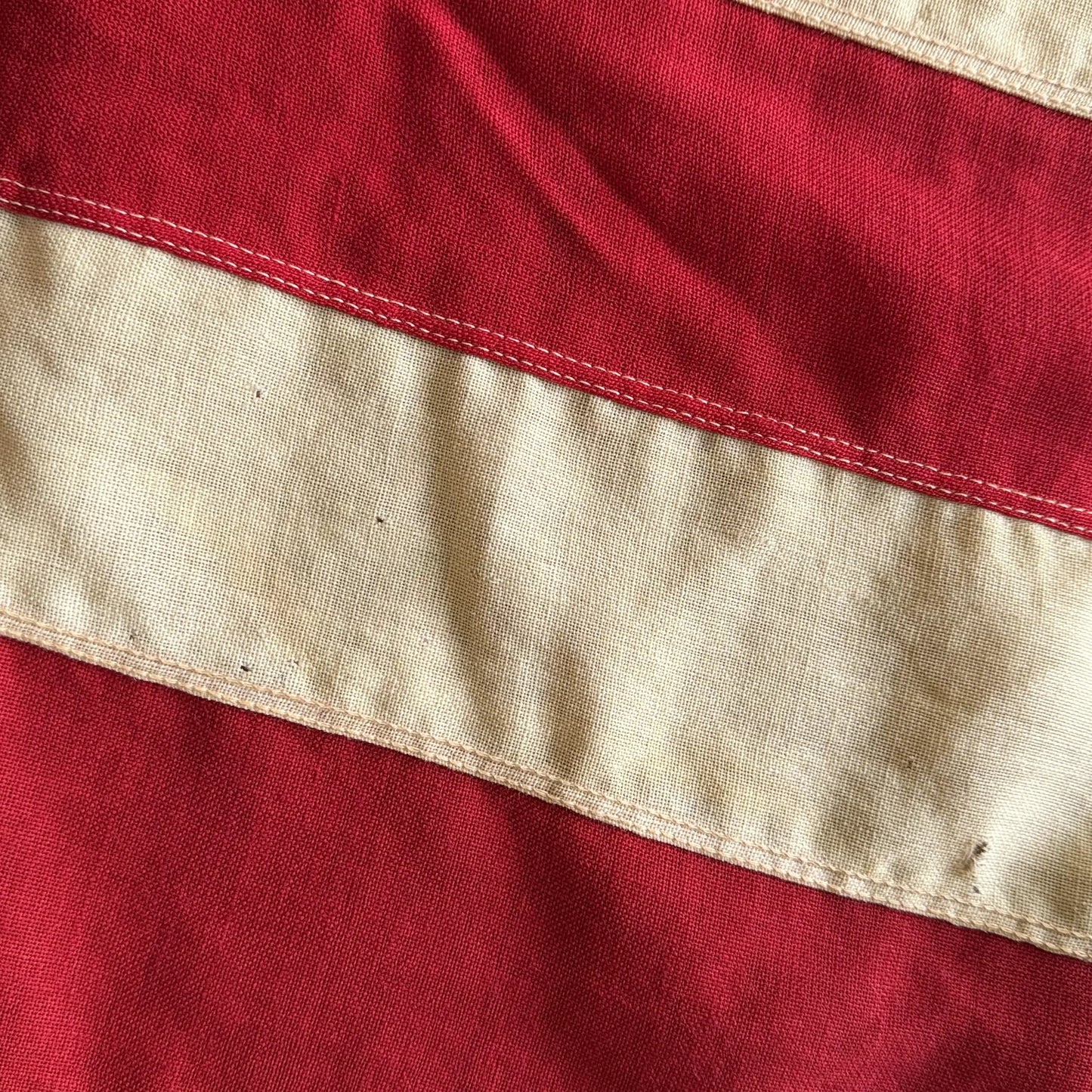 Grand Union display flag with gold fringe — 4' x 6' — Wool — Made by Annin