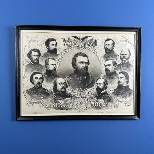 1893 "Grant and the Generals of the Army of the Potomac" — Framed print