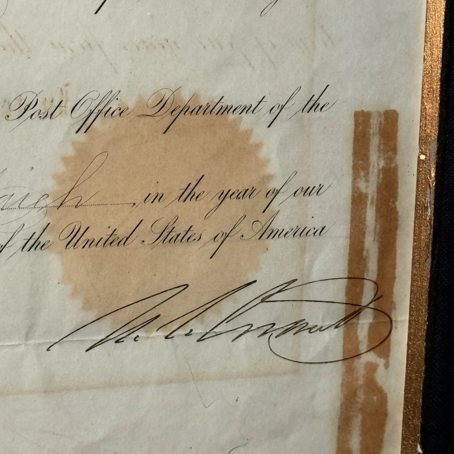 1875 Presidential Appointment Signed by Ulysses S. Grant