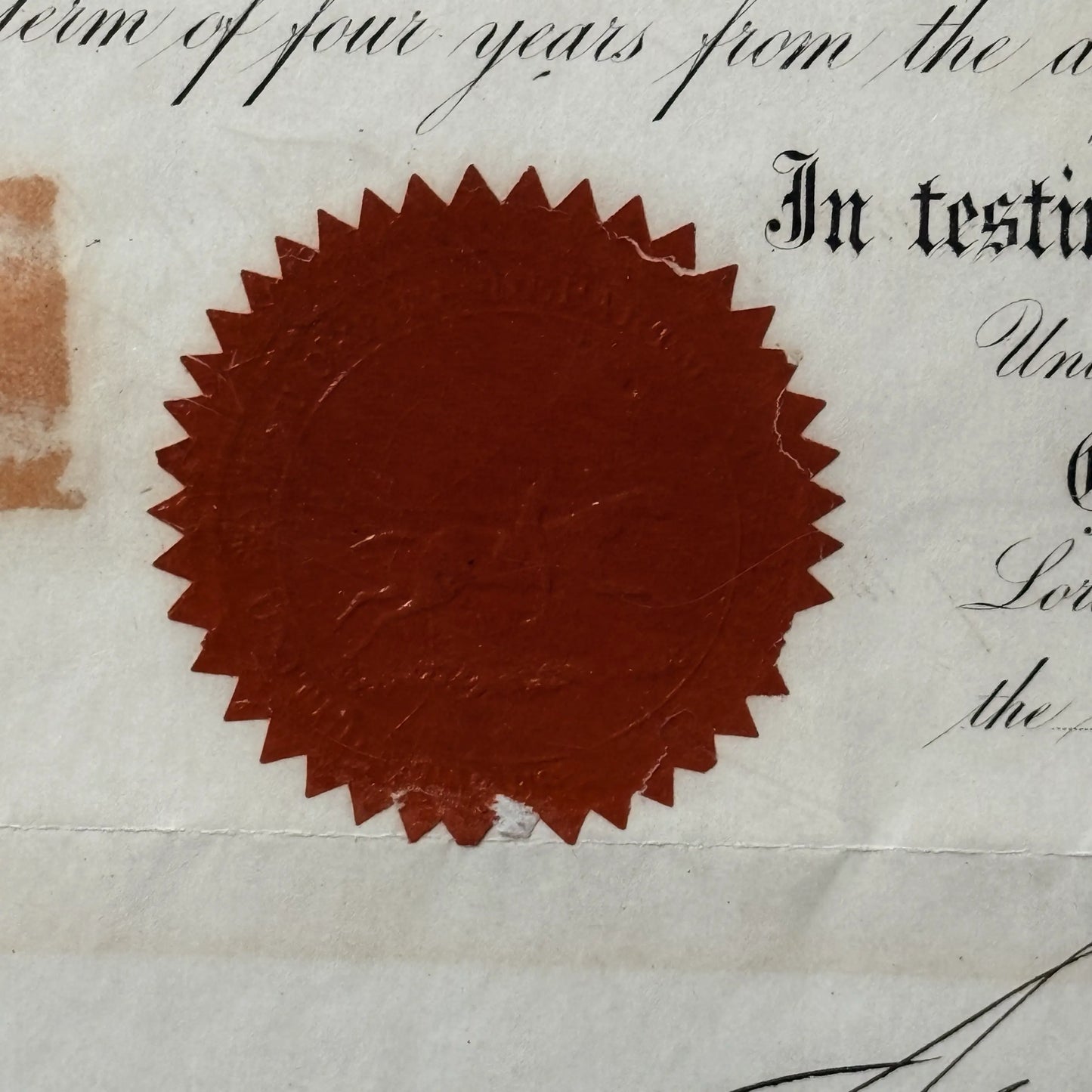 1875 Presidential Appointment Signed by Ulysses S. Grant