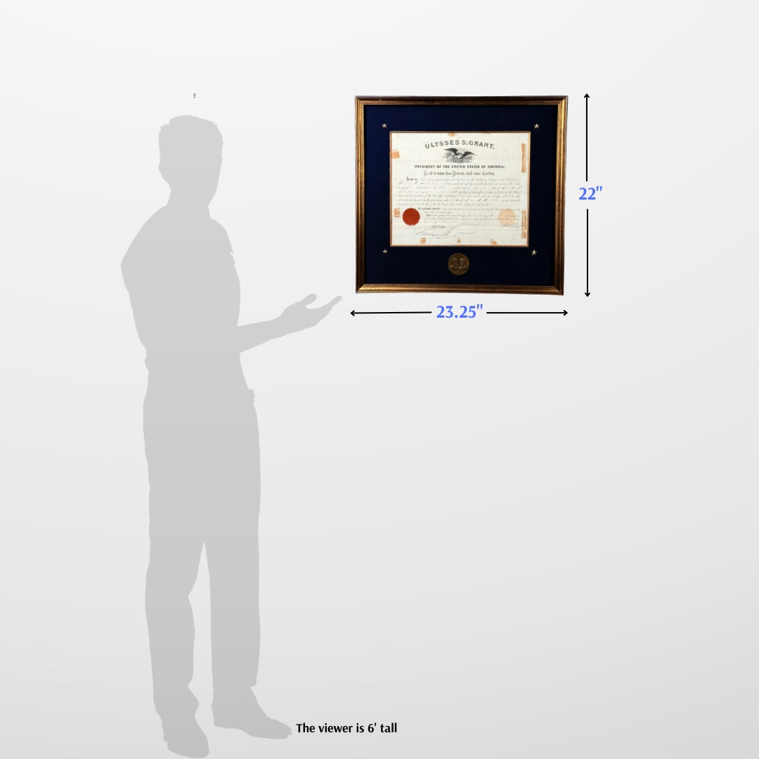 1875 Presidential Appointment Signed by Ulysses S. Grant