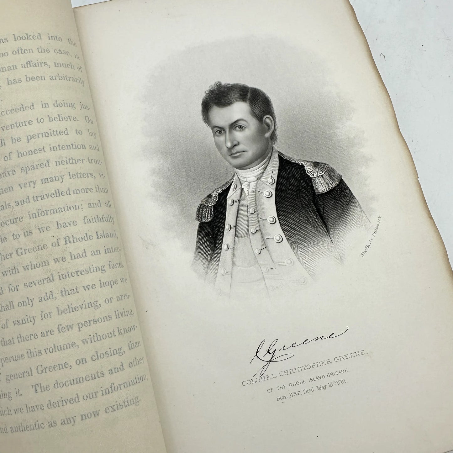 "Memoirs of the Life and Campaigns of the Hon. Nathaniel Greene" - 1819 - With 32 engraved portraits