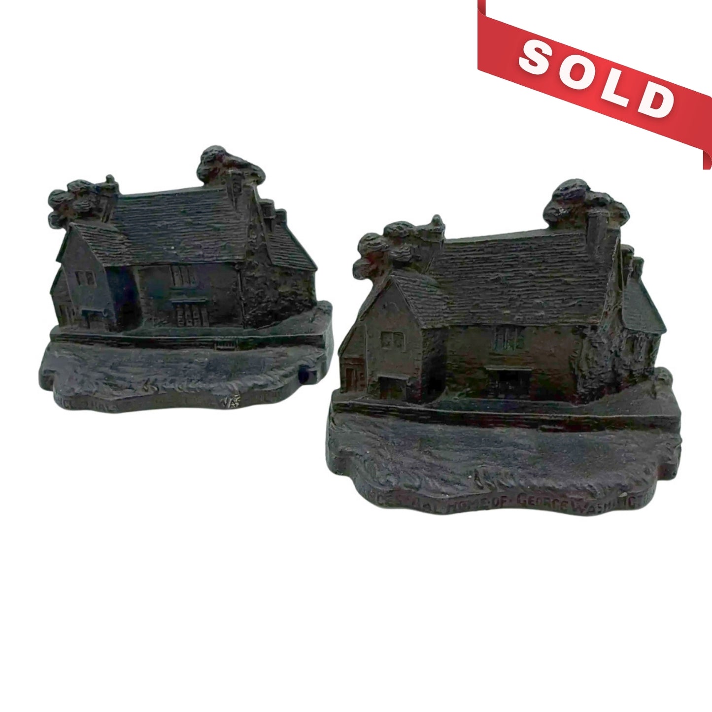 George Washington Ancestral Home Bookends