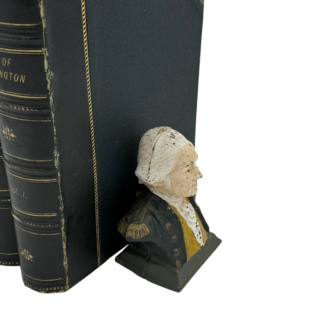 George Washington cast iron bookends