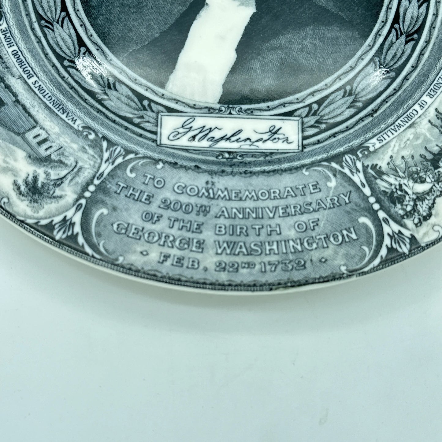 Rare George Washington Bicentennial Memorial Plate — 1932