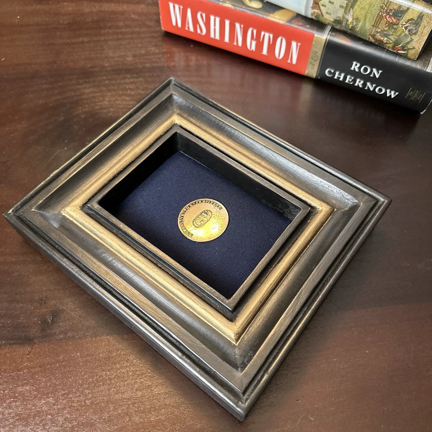 George Washington 1789 "GW" Inaugural Button — "LONG LIVE THE PRESIDENT" — Includes certificate of authenticity