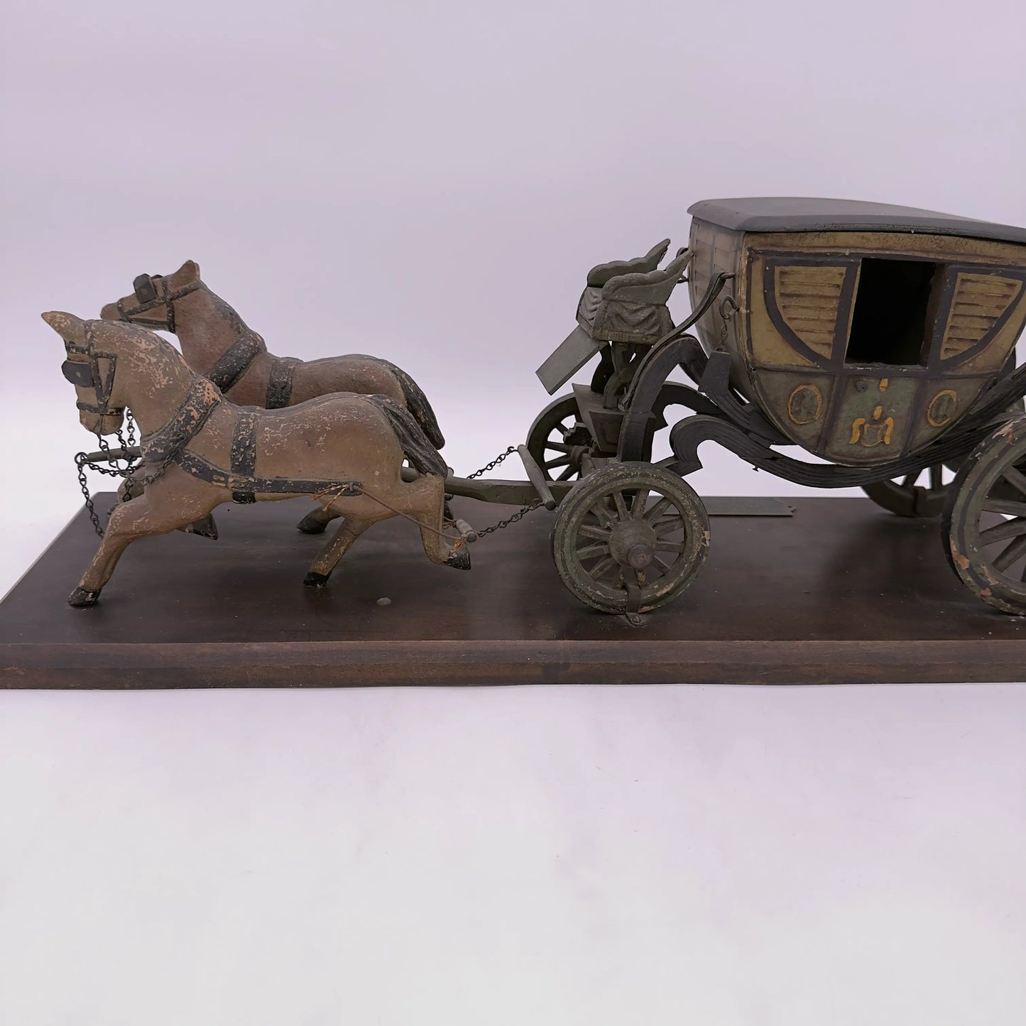 George Washington's Private Carriage And Horses — Miniature Replica