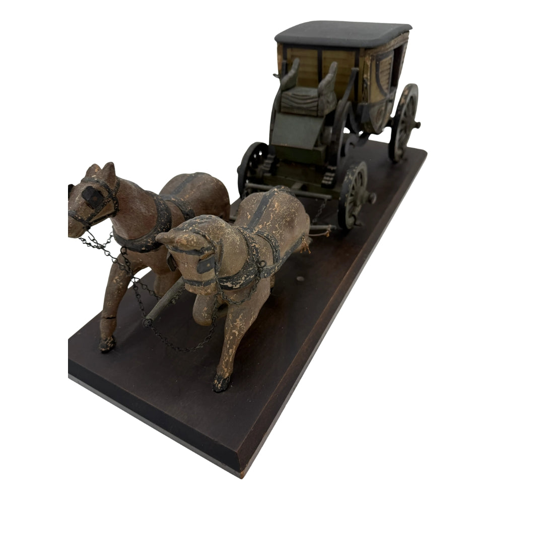 George Washington's Private Carriage And Horses — Miniature Replica