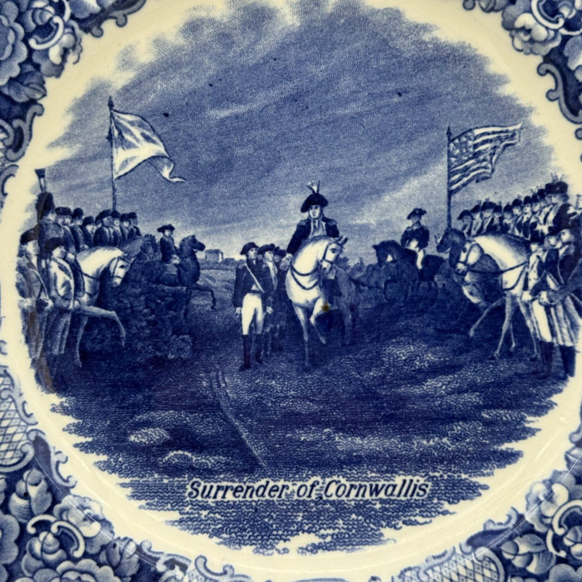 George Washington Bicentenary Plate, “Surrender of Cornwallis,” — 1932
