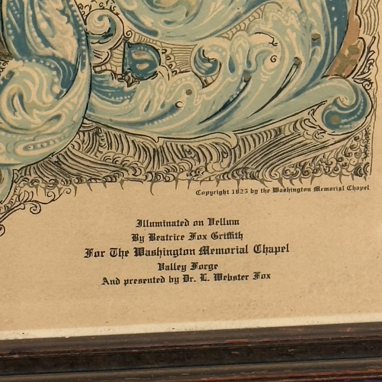 Washington's Prayer for United States of America — Framed