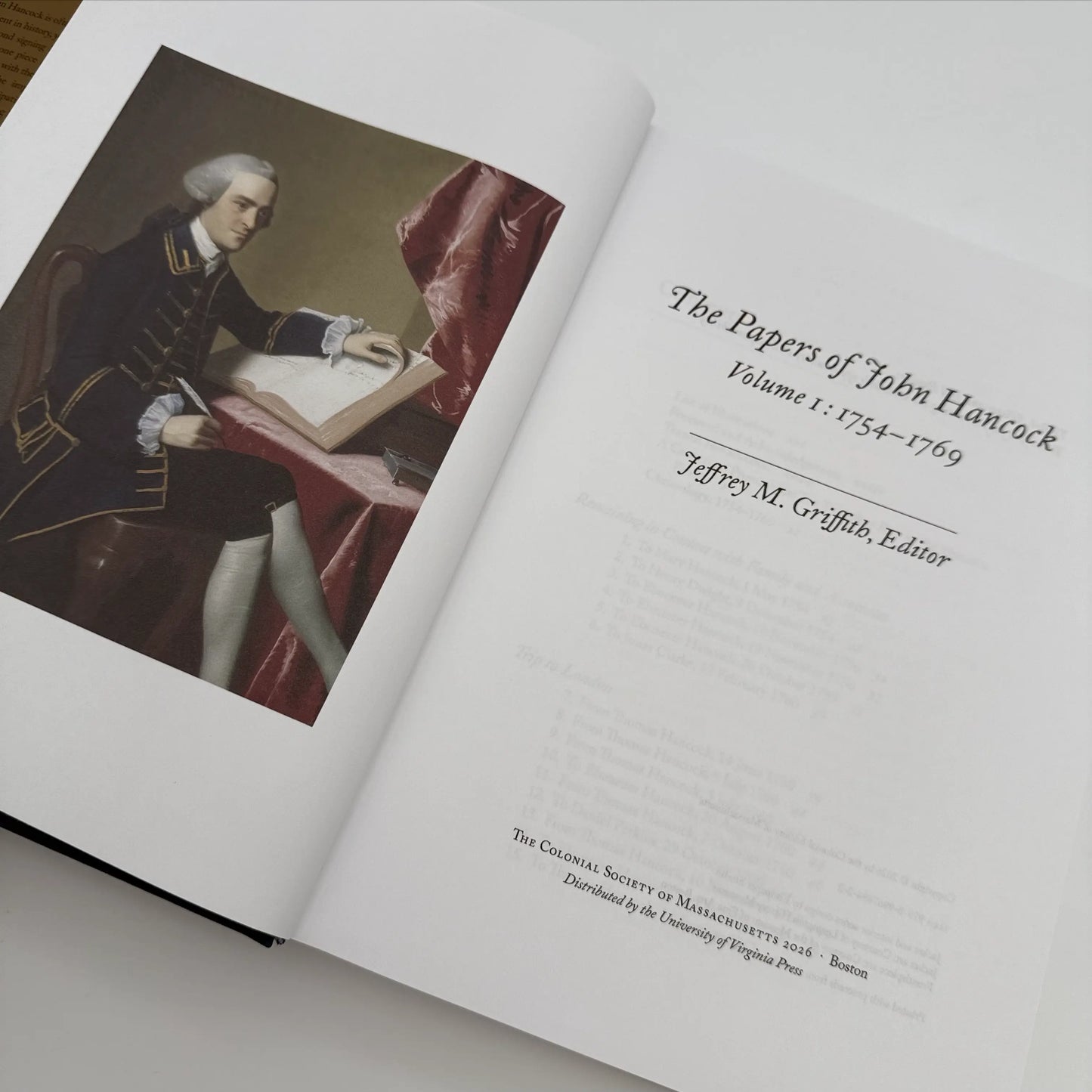 The Papers of John Hancock: Vol 1, 1754 - 1769