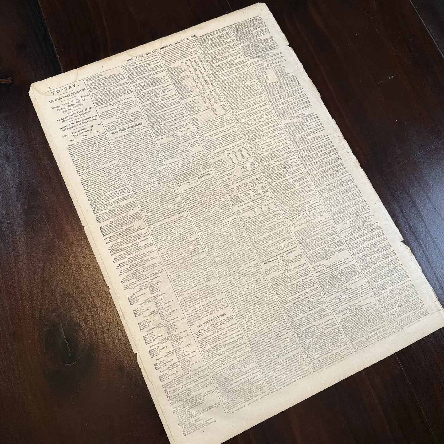 The New York Herald reporting capture of Rebel General Early — March 6, 1866