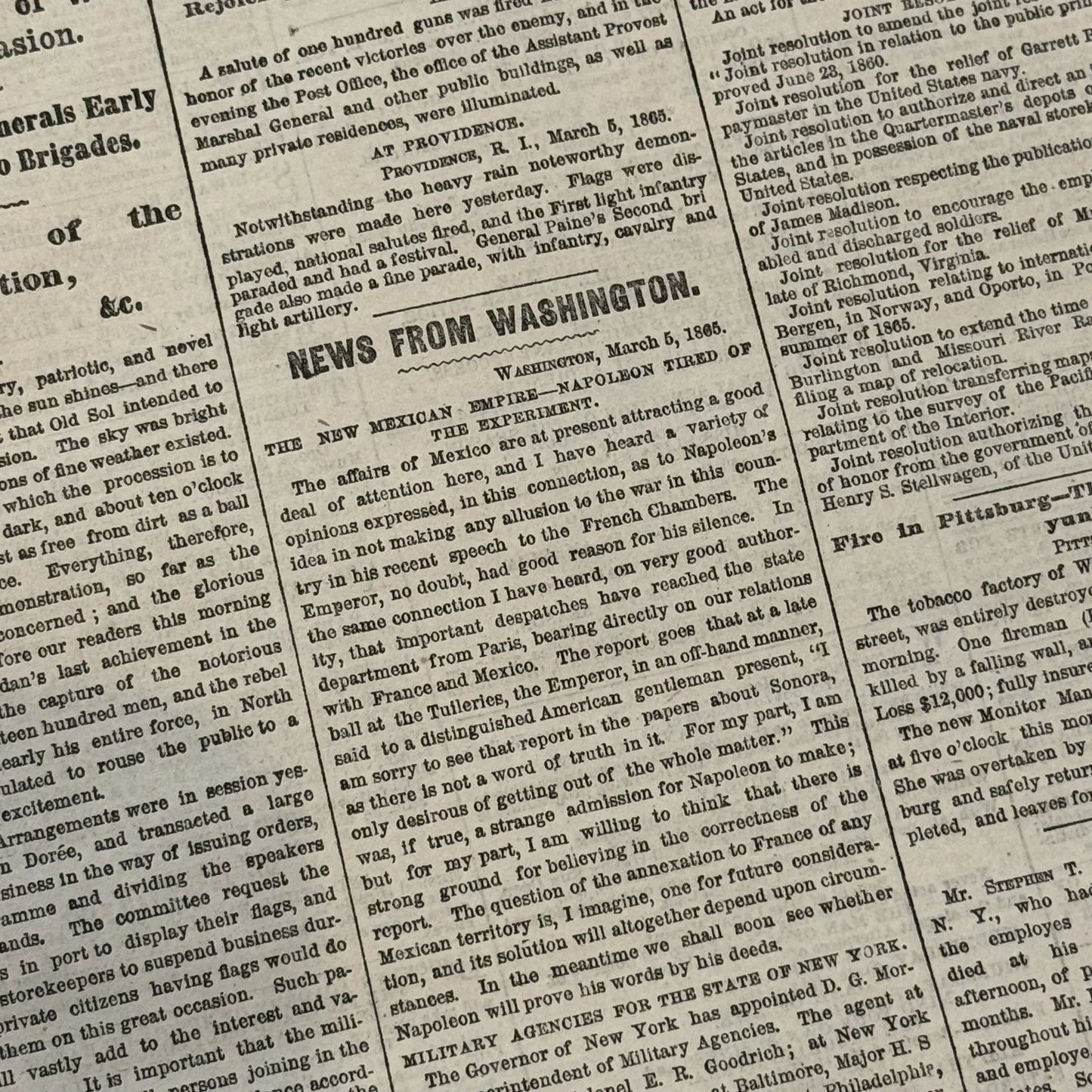 The New York Herald reporting capture of Rebel General Early — March 6, 1866