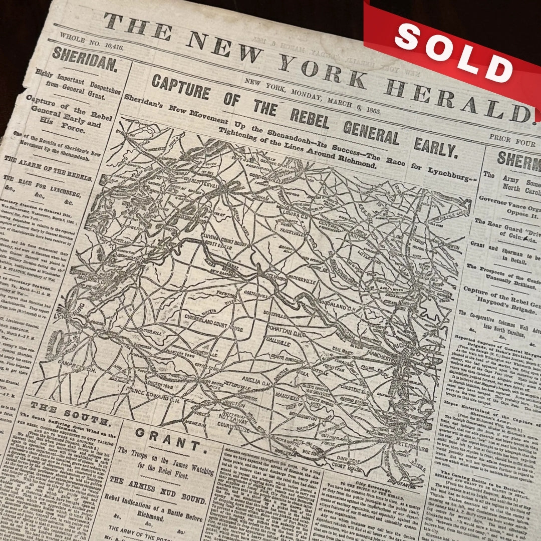 The New York Herald reporting capture of Rebel General Early — March 6, 1866