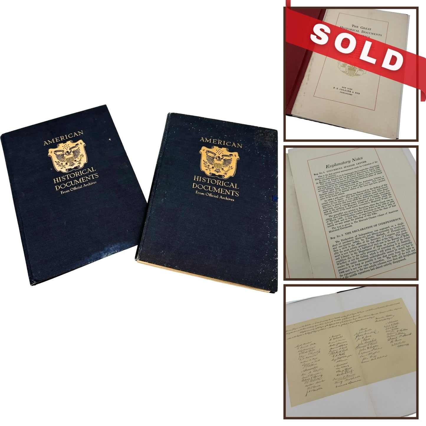 “The Great Historical Documents of America” Portfolio — 1910