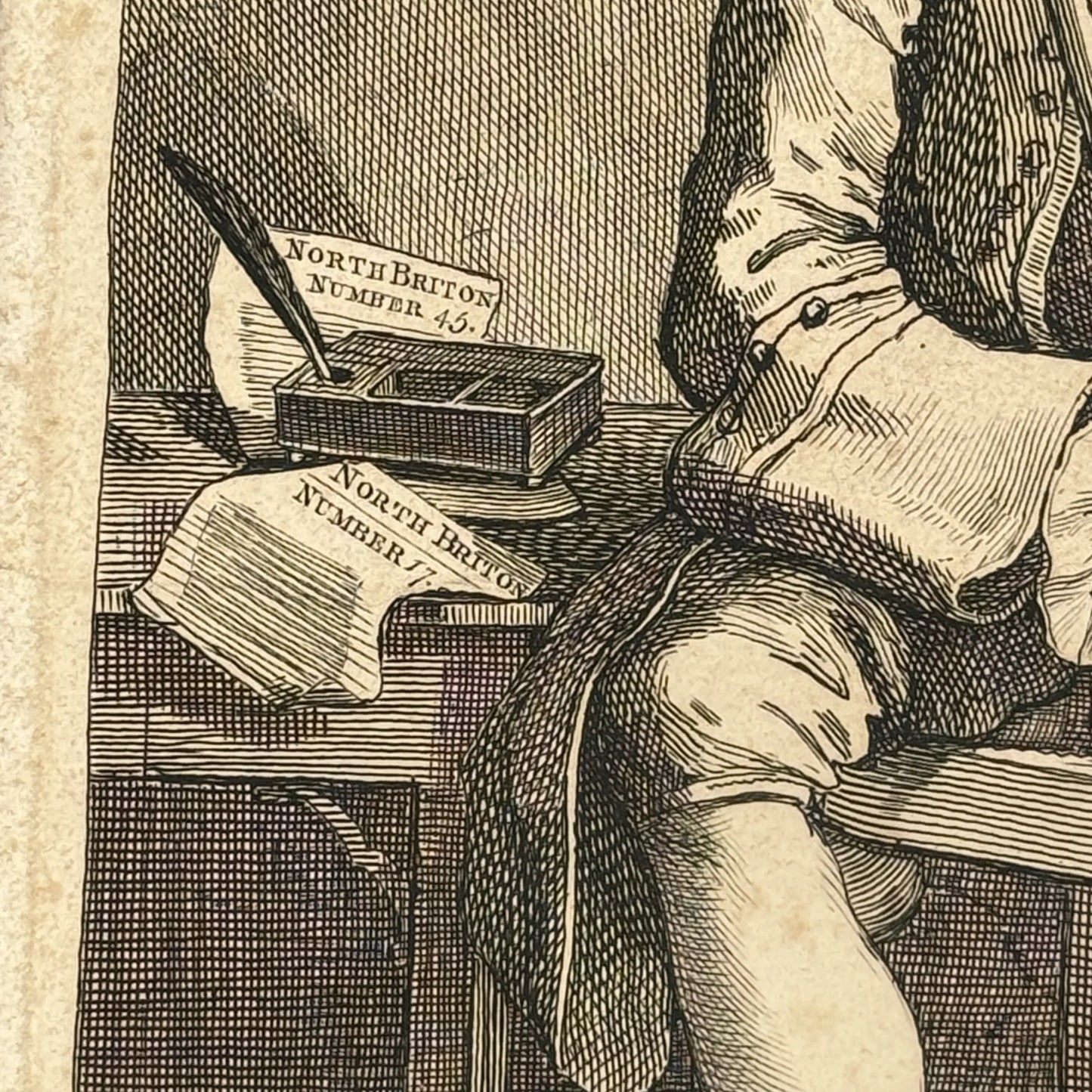 "John Wilkes, Esq." engraving by William Hogarth — 1763