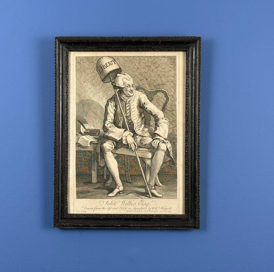"John Wilkes, Esq." engraving by William Hogarth — 1763