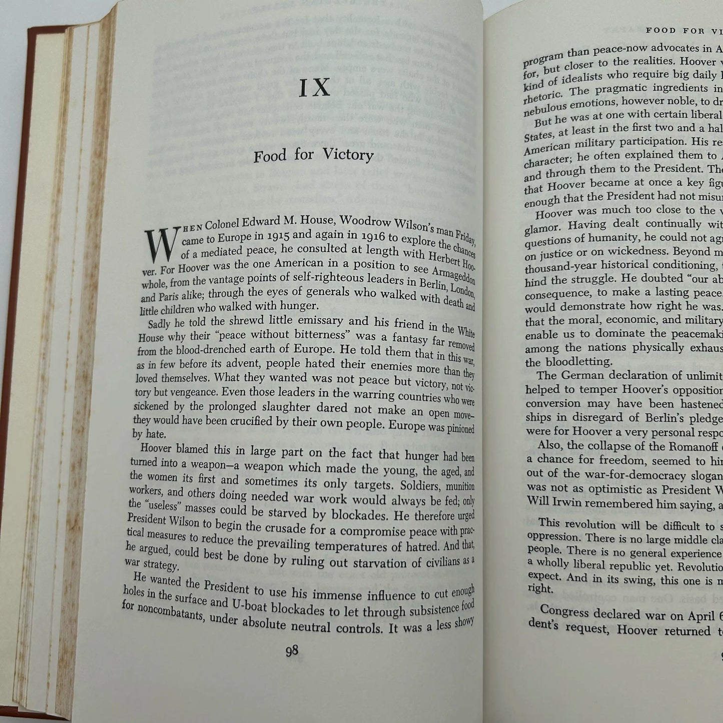 "Herbert Hoover: A Biography" by Eugene Lyons - Leather-bound, gilt-edged Easton Press edition