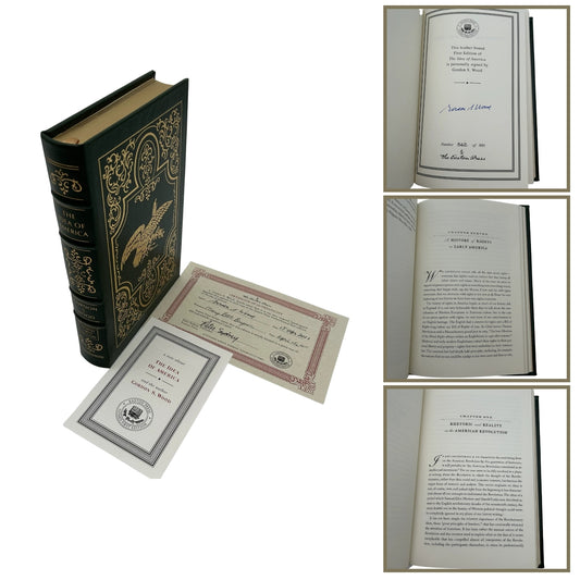 "The Idea of America" Signed by Gordon S. Wood - Leather-bound, gilt-edged Easton Press edition
