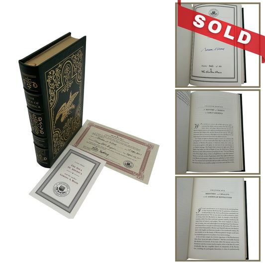 "The Idea of America" Signed by Gordon S. Wood - Leather-bound, gilt-edged Easton Press edition