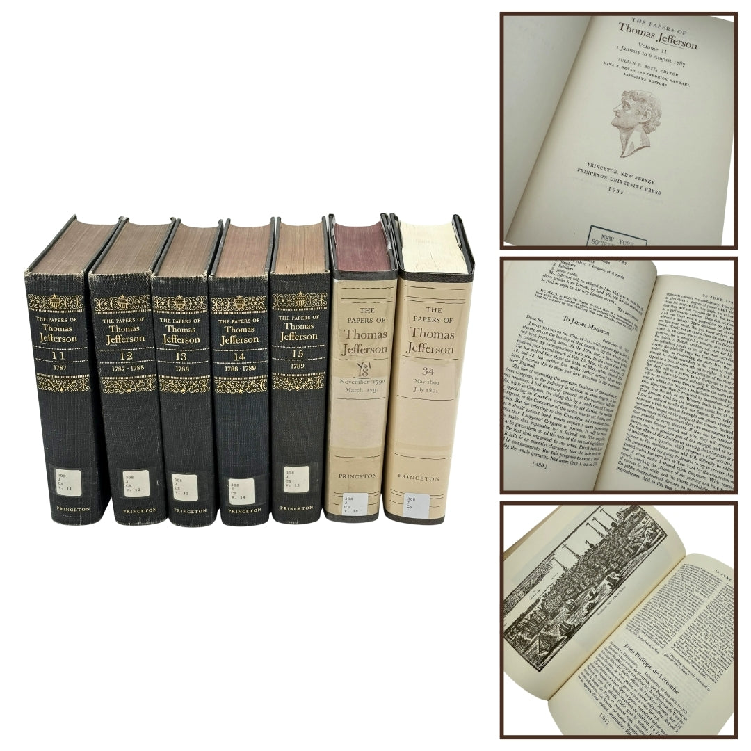 The Papers of Thomas Jefferson — Vols. 11, 12, 13, 14, 15, 18, 23, and 34