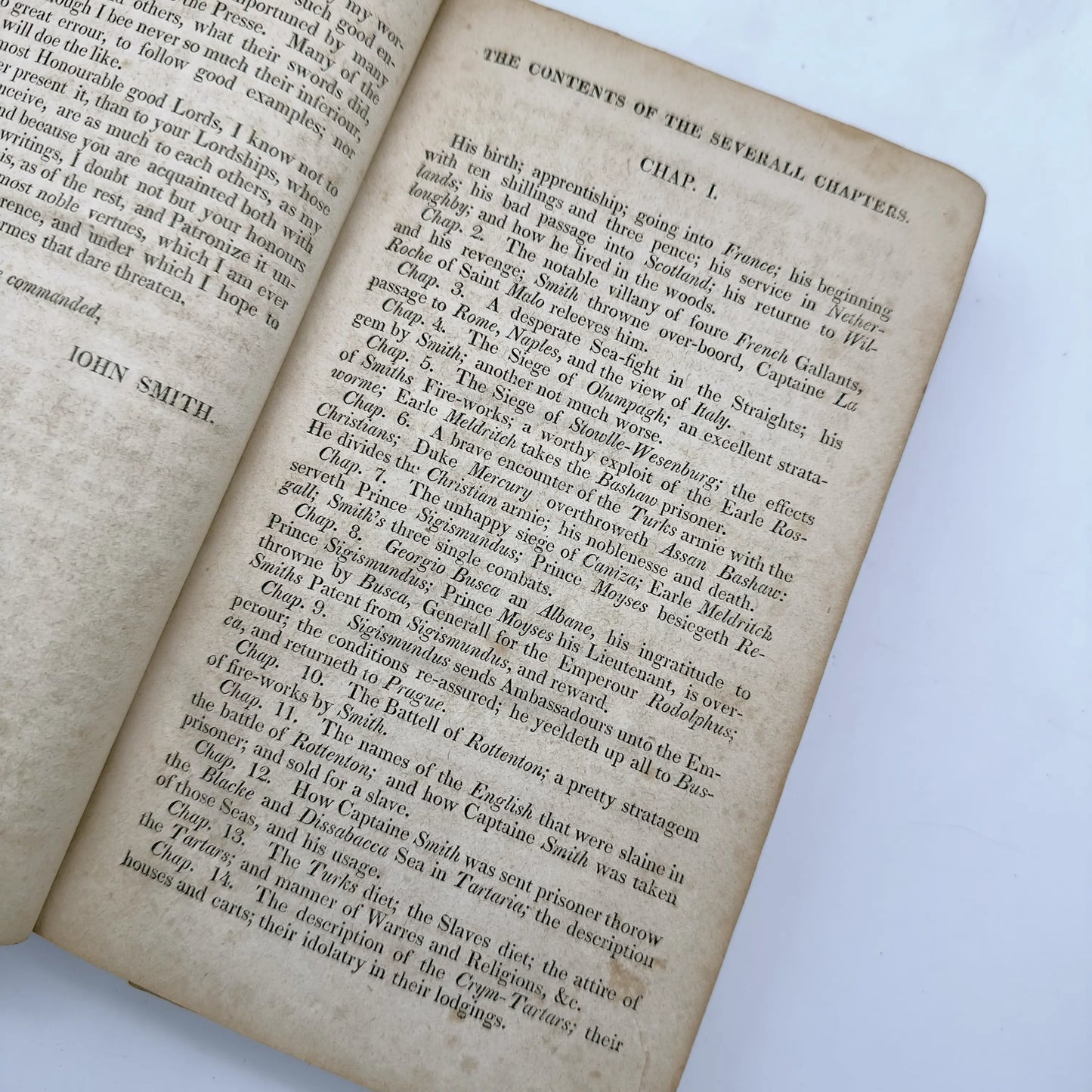 "The True Travels, Adventures and Observations of Captaine John Smith" — 1819 reprint of 1629 book