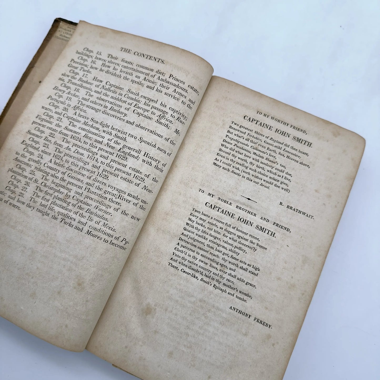 "The True Travels, Adventures and Observations of Captaine John Smith" — 1819 reprint of 1629 book