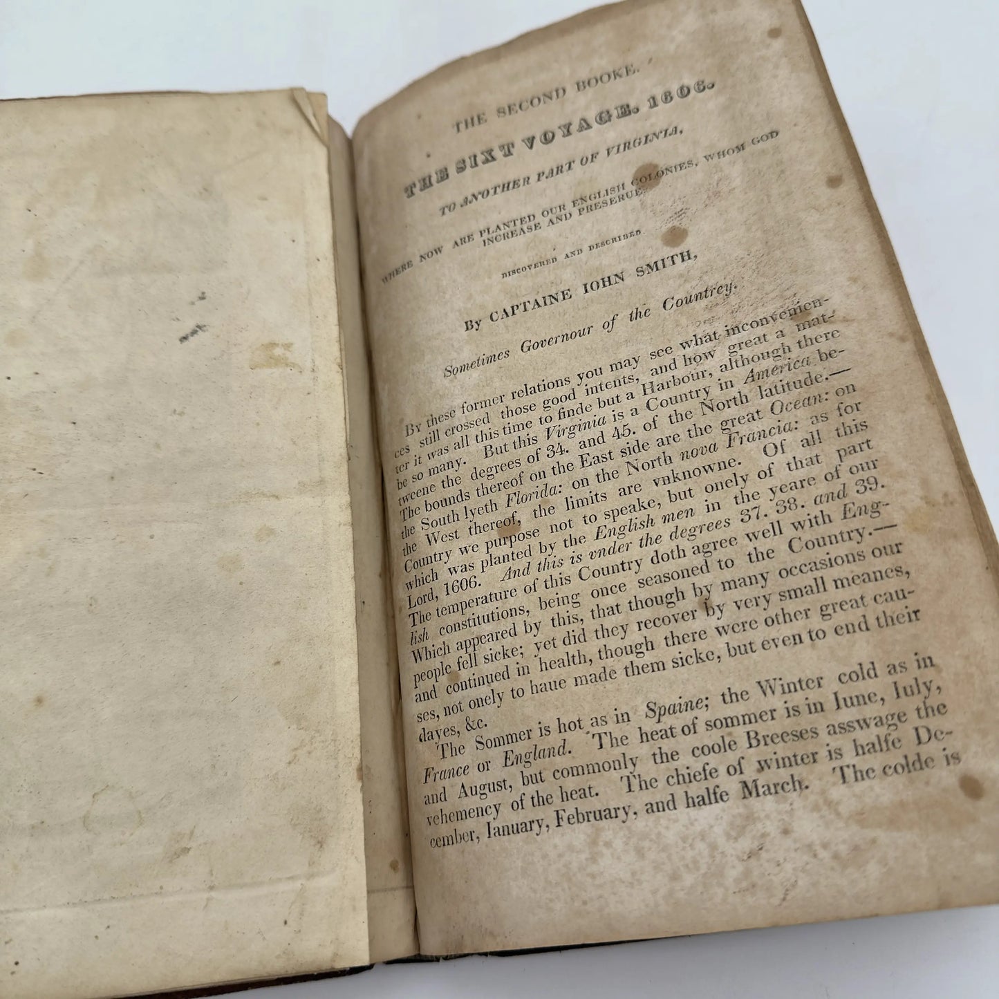"The True Travels, Adventures and Observations of Captaine John Smith" — 1819 reprint of 1629 book